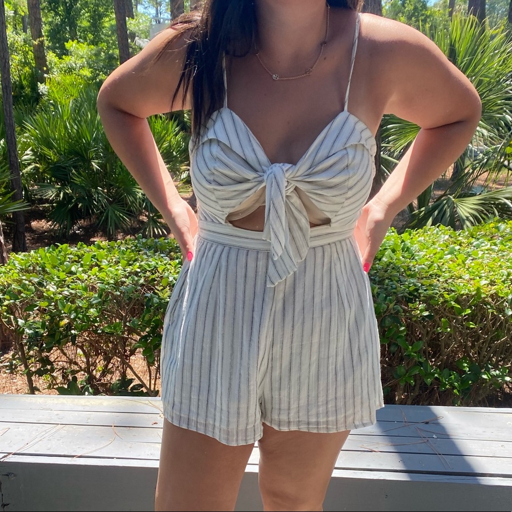 stripped romper